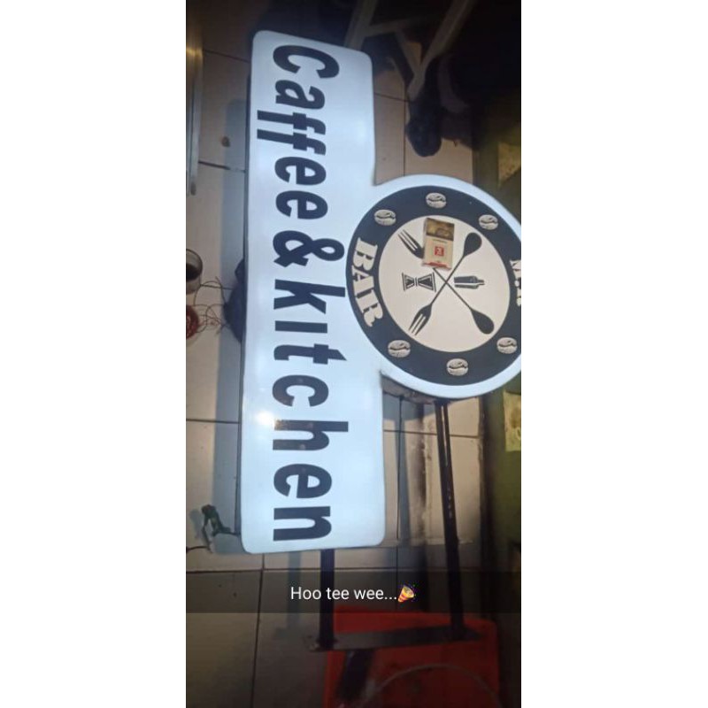 

neon box custom bahan akrilik 2mm UK40x80cm