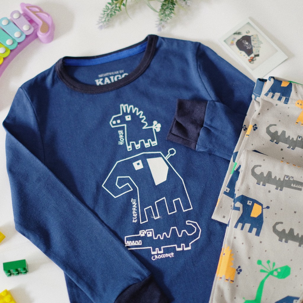 Setelan Baju tidur anak Laki Piyama anak Laki Perempuan 3th - 8th