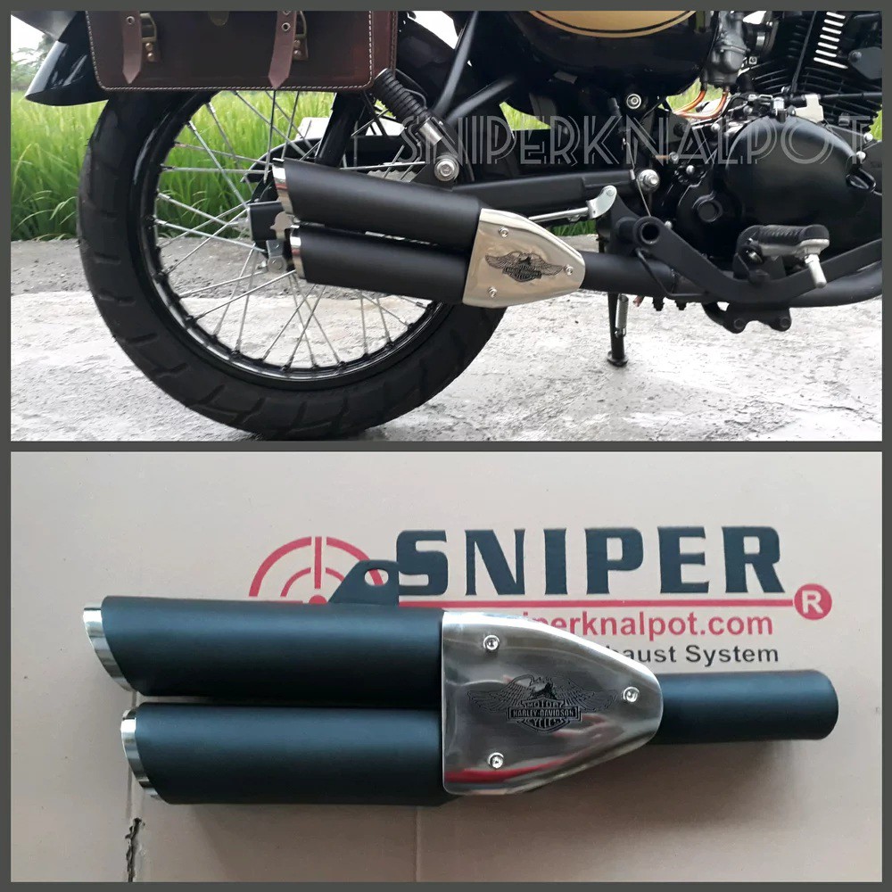 Knalpot Racing Kawasaki W175 Double