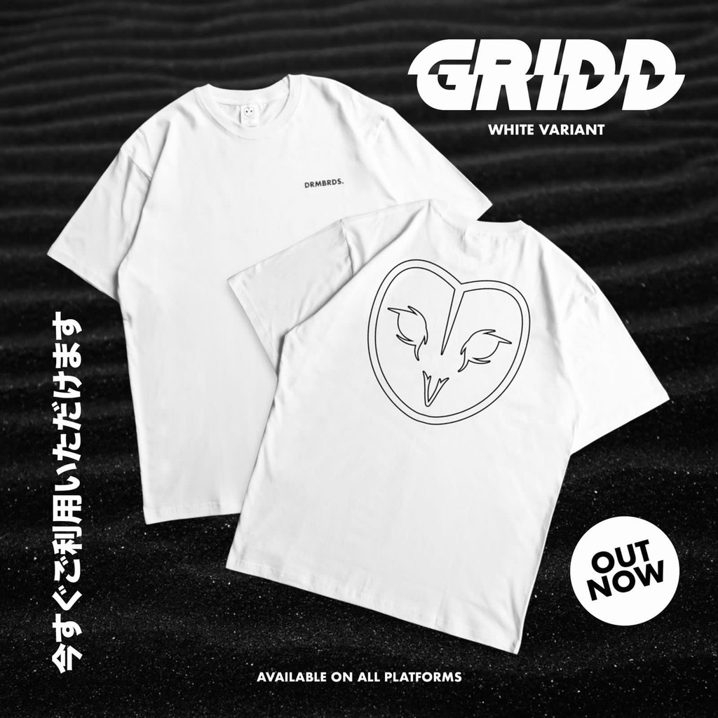 T-SHIRT / KAOS DREAMBIRDS GRIDD WHITE ORIGINAL
