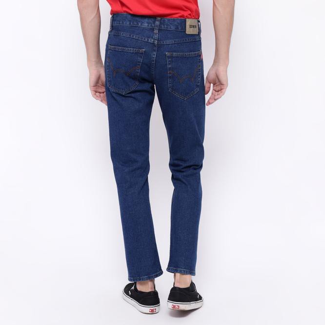 Edwin Celana Jeans Slim Fit Pria Panjang Biru Roma 03 - Biru, 27