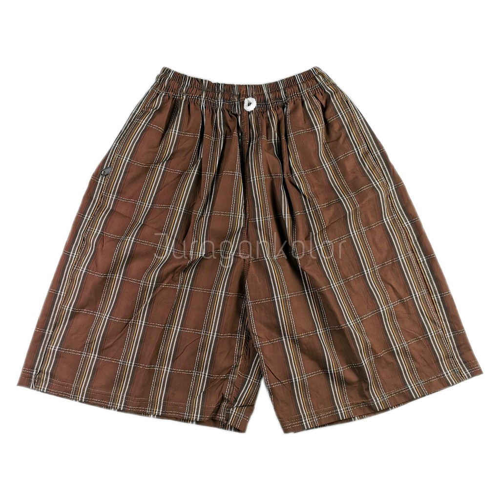 Celana Pendek Santai Garis Salur Dolbie -DLB