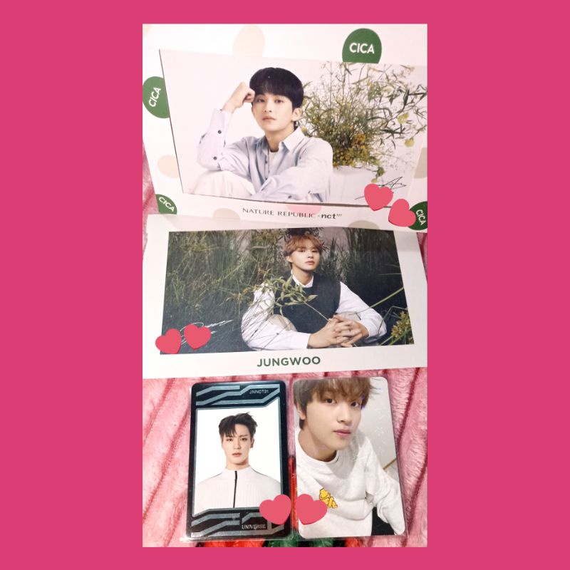 PHOTOCARD/PC Haechan cafe + Jeno UC + postcard Mark Jungwoo (frame)