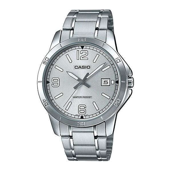 Casio General MTP-V004D-1B 1B2 2B 7B 7B2  Jam Tangan Analog Pria Stainless Rantai