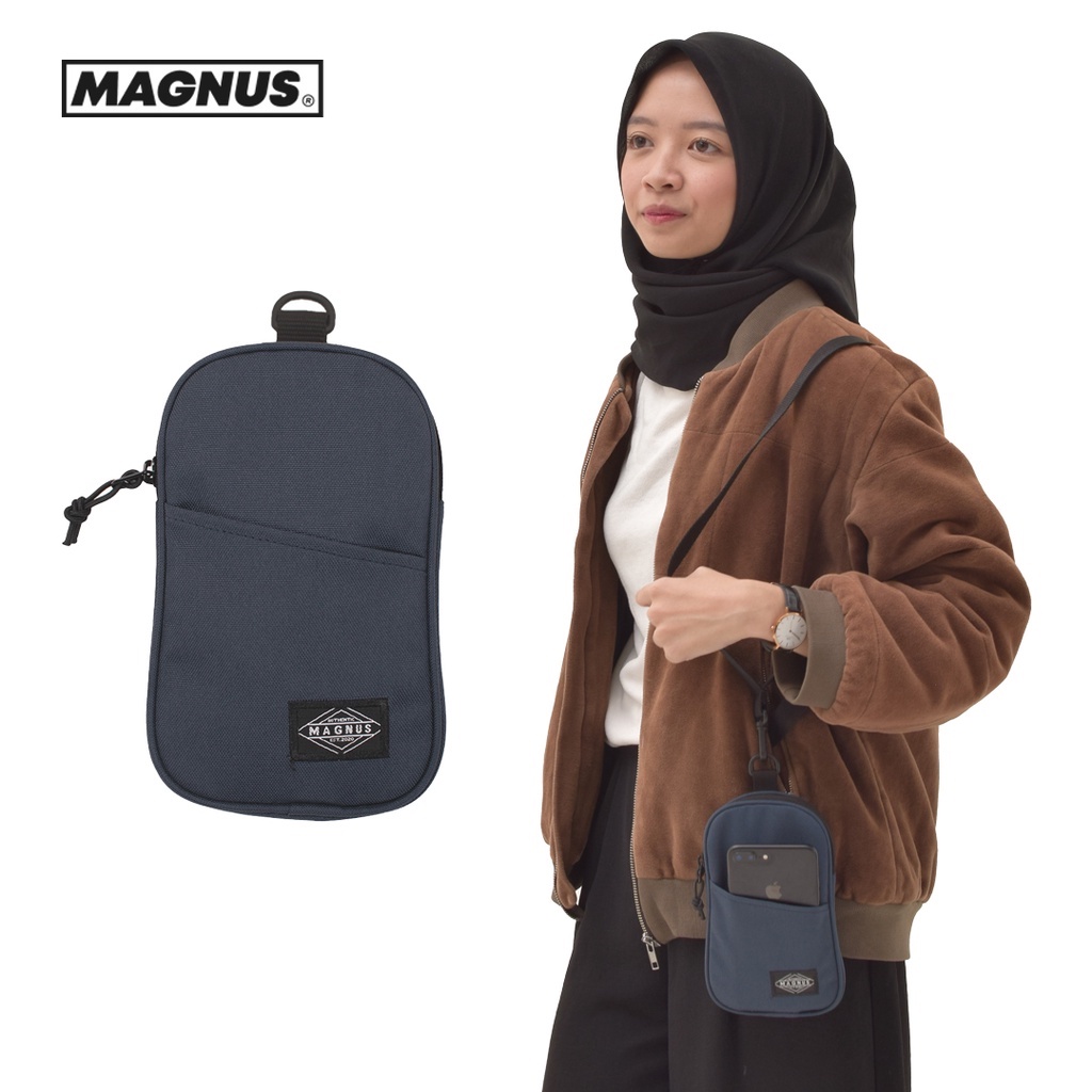 PROMO Tas Selempang HP / Sling Phone / Hanging Wallet / Navy