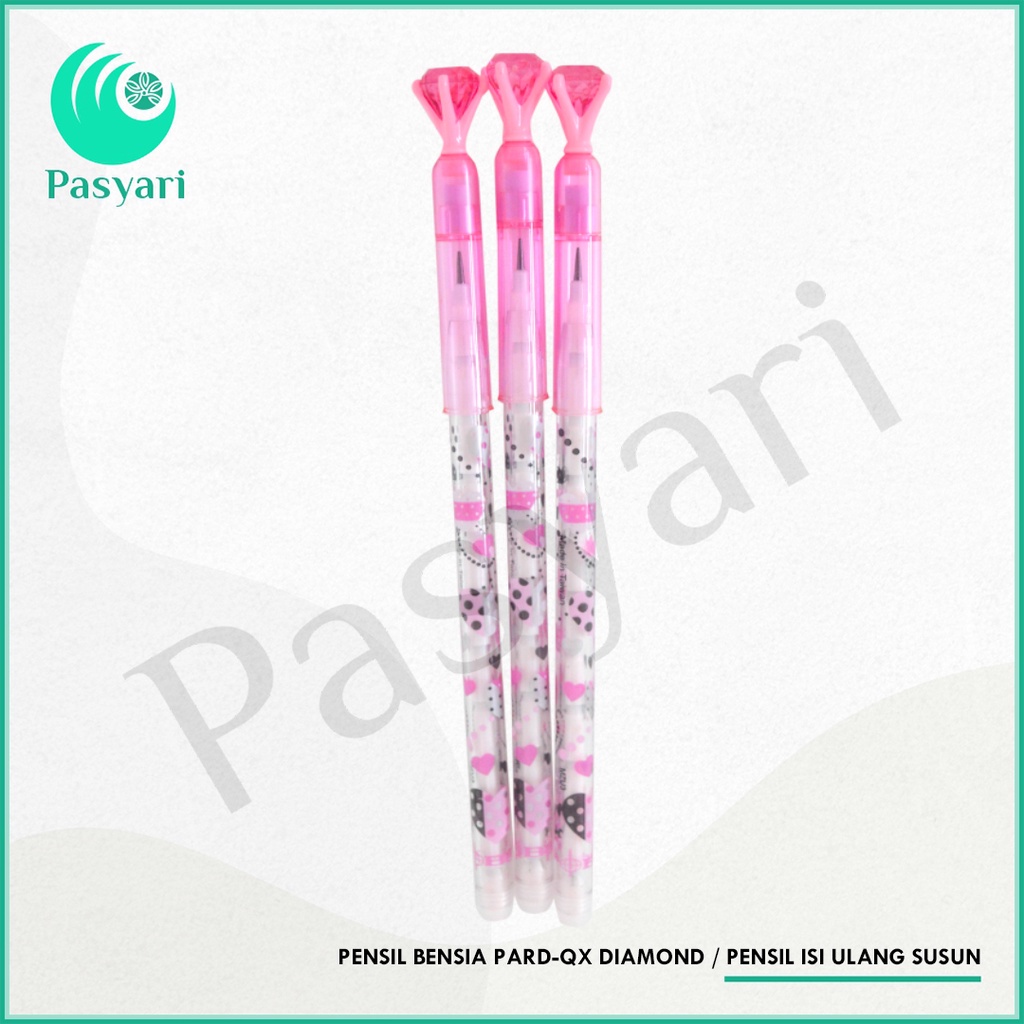 

Pensil Bensia Pard-Qx Diamond / Cermin / Pensil Isi Ulang Susun