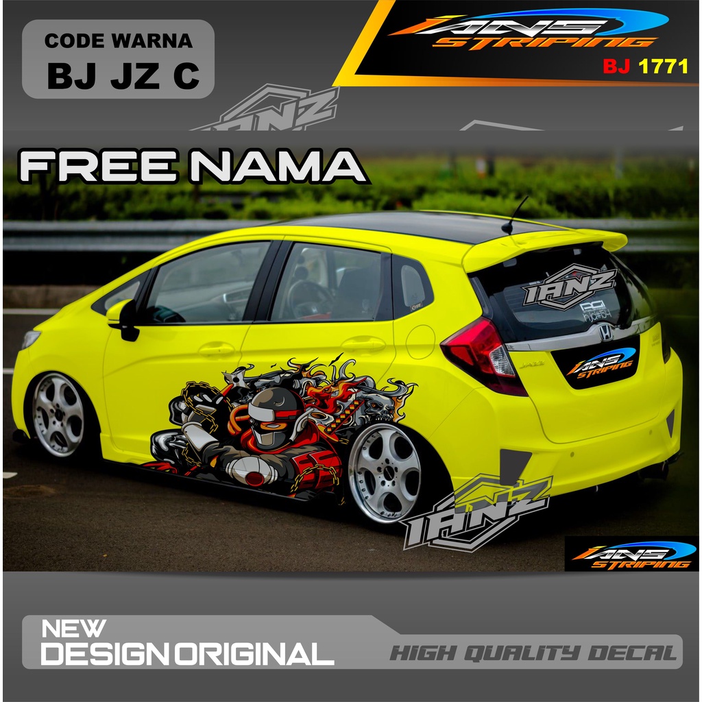 STIKER  AYLA AGYA AVANZA SWIFT YARIS / STIKER MOBIL DECAL MOBIL / STIKER VARIASI MOBIL AGYA AYLA JAZZ SITI CITY / DECAL STIKER MOBIL