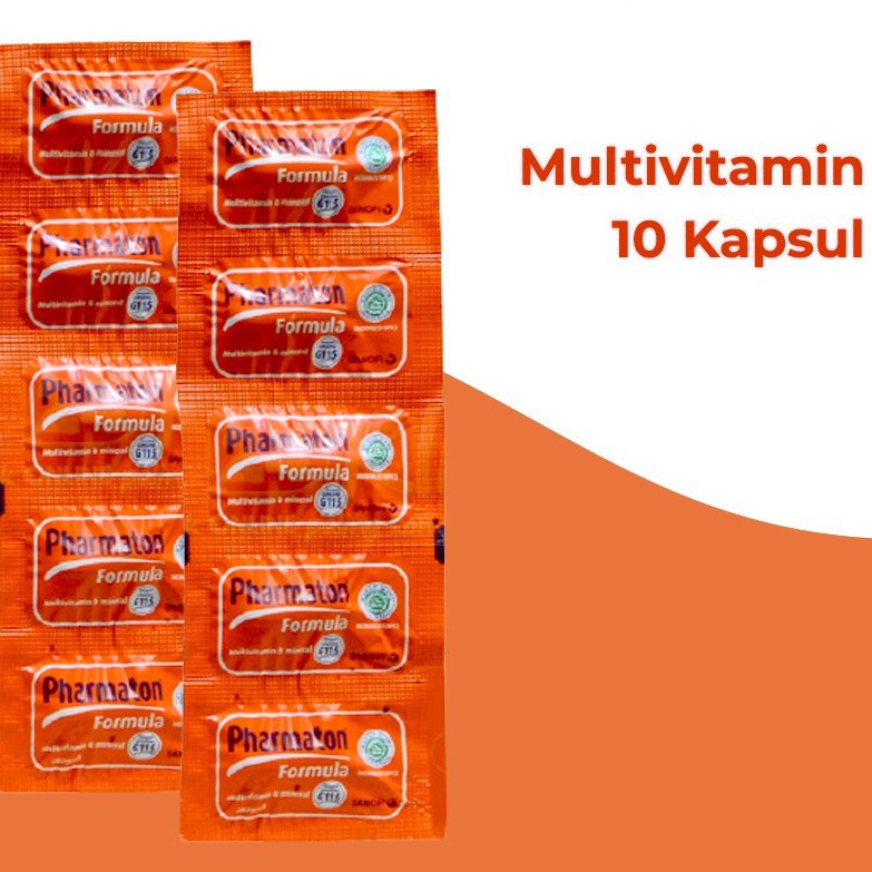 PHARMATON FORMULA MULTIVITAMIN STRIP 5 Kapsul - Memulihkan Stamina Suplemen