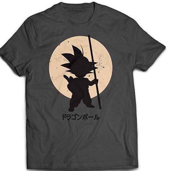 Tshirt Dragon Ball Goku Shadow Misty Grey
