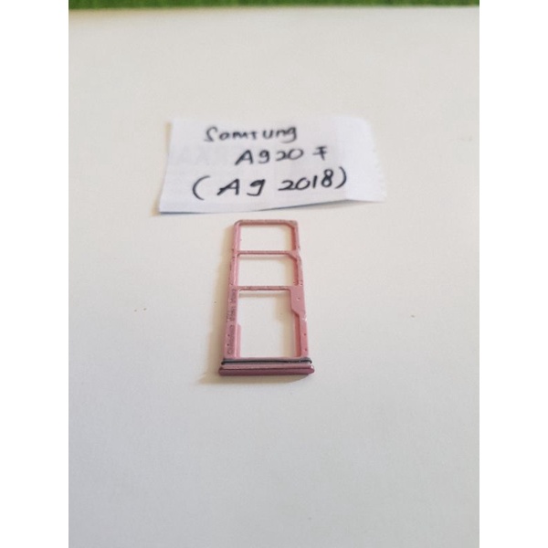 sparepart Hp ori copotan sim tray slot tempat kartu sim Samsung A9 2018