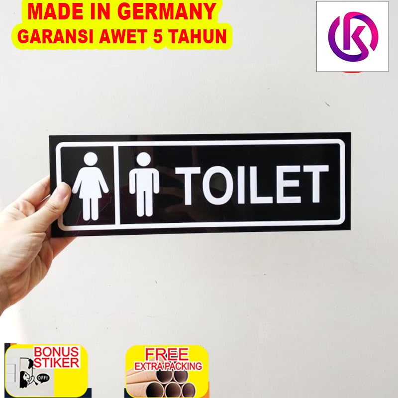 

Promo Sign Board toilet acrylic timbul | Sign Label Akrilik Timbul