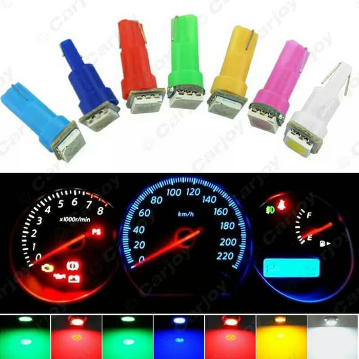 TERMURAH Lampu LED T5 Spedometer Lampu Speedometer COB Lampu Mobil Motor 12v DC SPIDOMETER KECIL