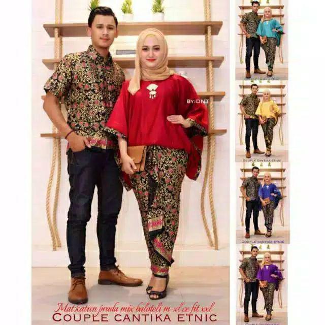 Batik Couple Cantika Etnic / Cantika Etnik Couple Batwing Hazana