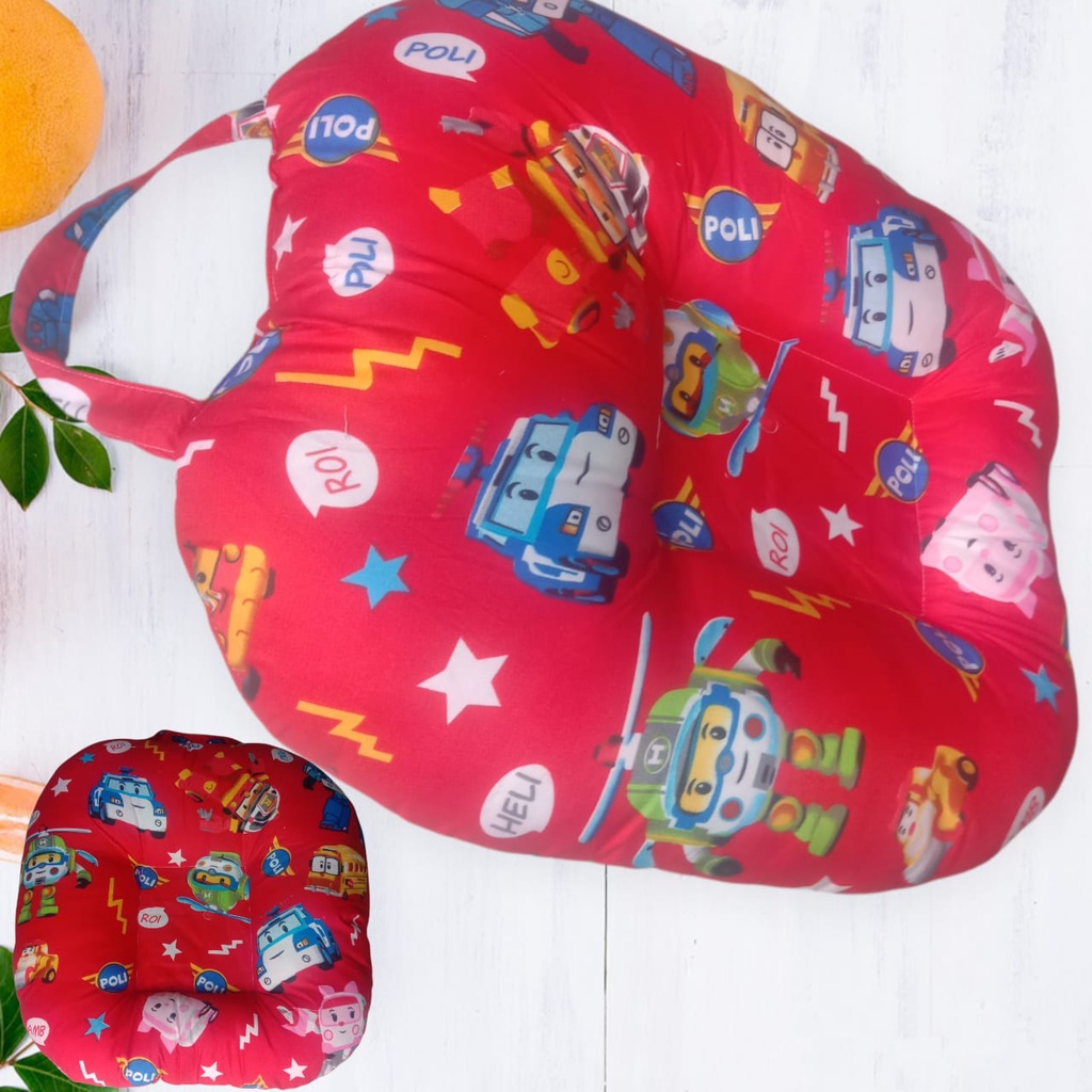 sofa bayi jumbo multifungsi . sofa bayi belajar duduk ukuran 75x62cm karakter/baby lounger/bantal te