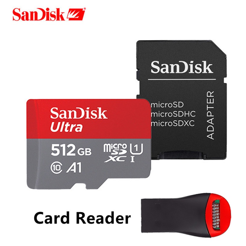 Sandisk Kartu Memori Micro SD 512GB 100MB / S Max Uitra C10 TF card