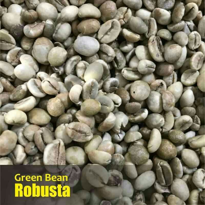 Biji Kopi Robusta mentah /1Kg Premium asli Kab.Bandung