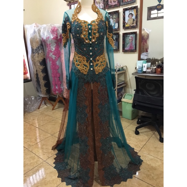 Kebaya Pengantin Tosca (Biru)