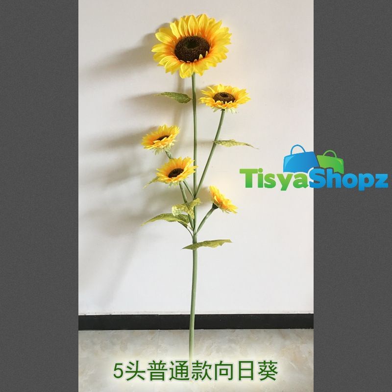Sunflower Jumbo / Bunga Matahari Besar Artificial Bunga Plastik [ TANPA POT ]-8