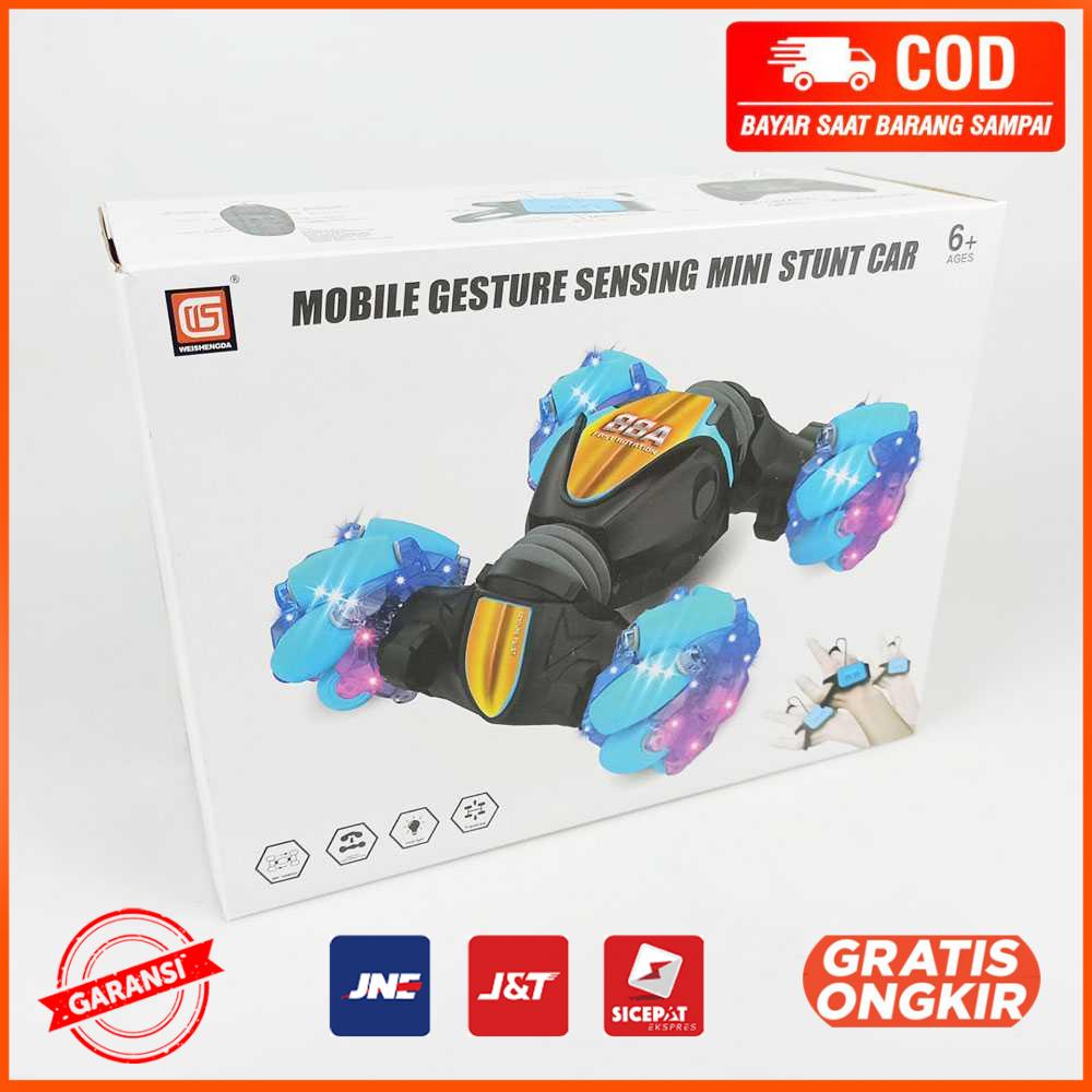 Mainan Remote Control Mobil RC Gesture Sensing Stunt Car