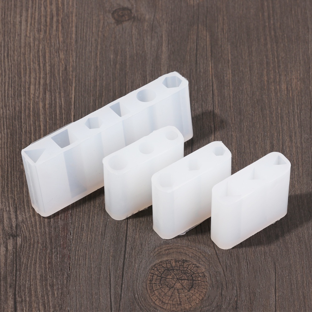 Cetakan Resin Epoxy Bahan Silikon Transparan Bentuk Silinder Poligonal Untuk Membuat Perhiasan