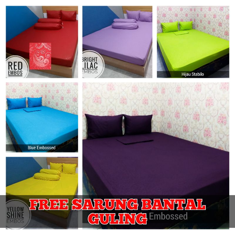 Sprei Pink 180X200 160x200 Homemade Katun Polos Esthetic Murah