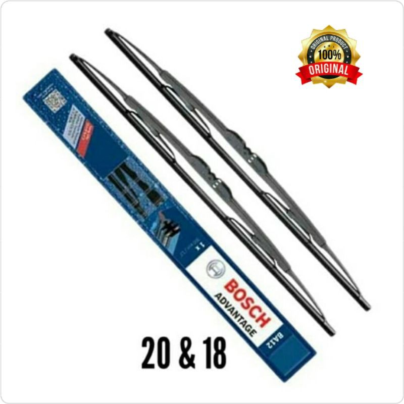 Wiper Depan Baleno 20&quot;+18&quot; Merk Bosch