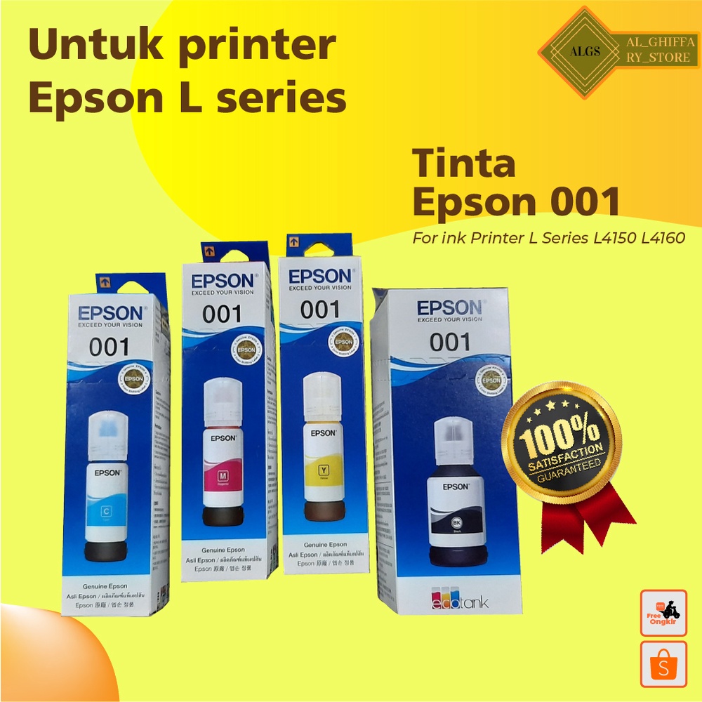 Tinta Epson 001 Original  For Ink Printer L Series L4150 L4160