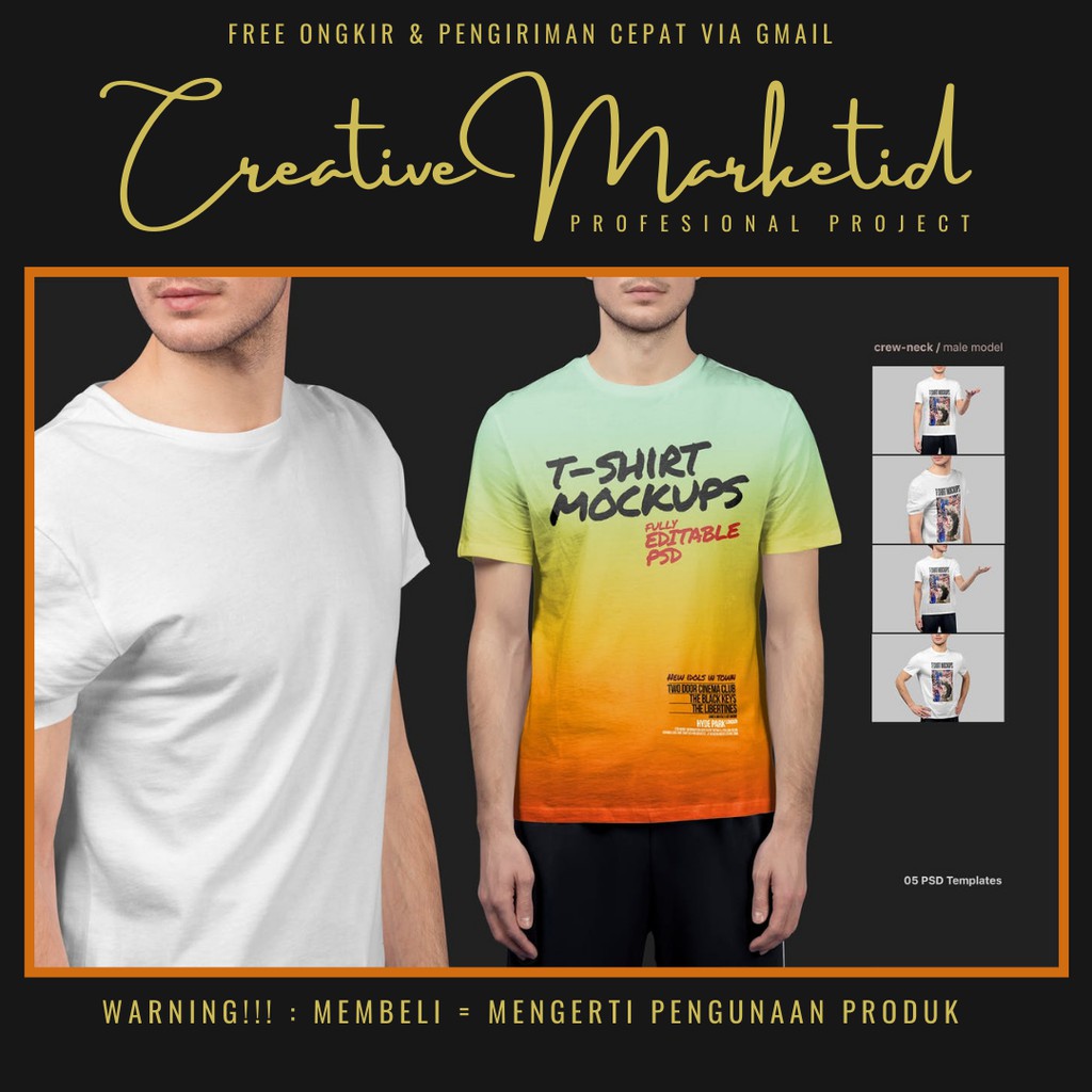 Pro T-Shirt Mockups Vol 6 ITSCRN Version - Creative Marketid-0