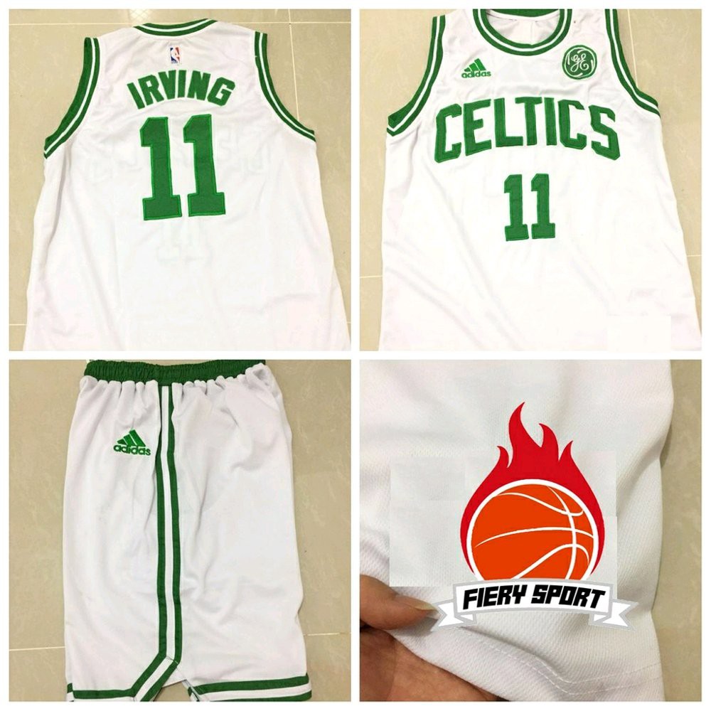 JERSEY BASKET NBA BOSTON CELTIC KYRIE IRVING PUTIH Limited