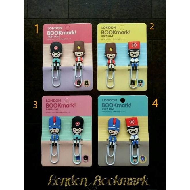 

Pembatas Buku / Bookmark Clip / Klip Buku Lucu - LONDON