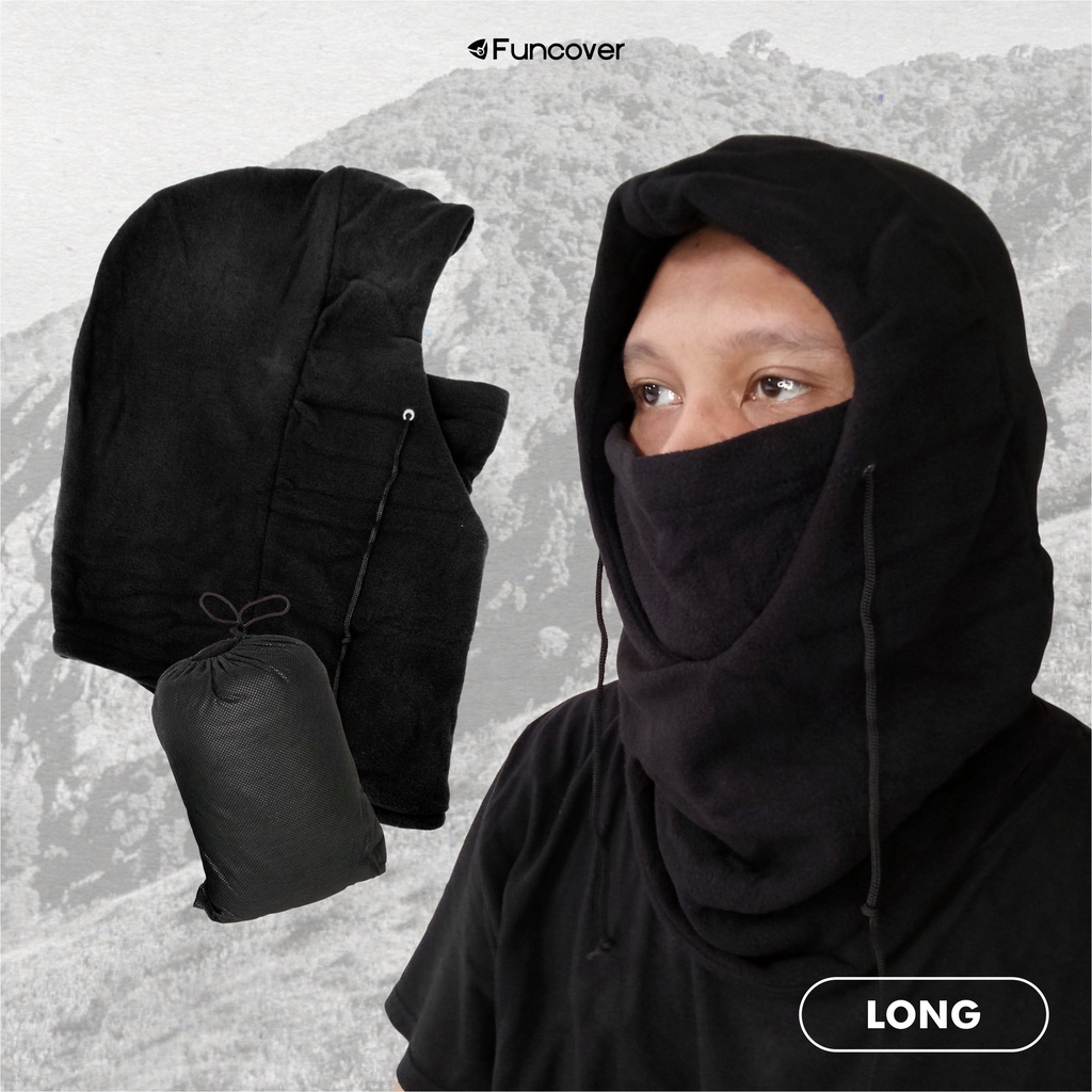 Masker kupluk polar ninja balaclava full face scarf serbaguna multifungsi 6 in 1 motor by Funcover