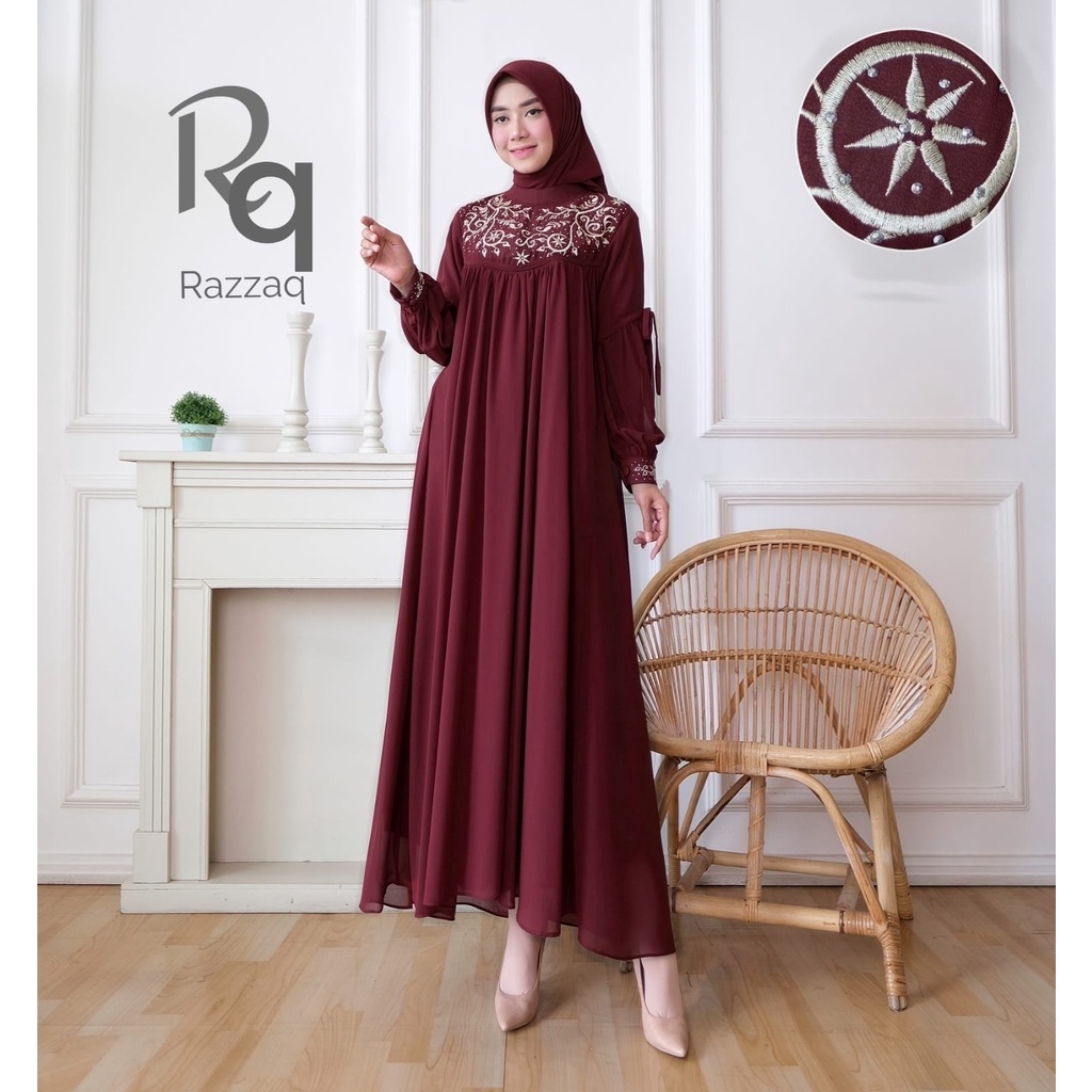 LORA FASHION - GAMIS HAJRAH ZALFAH - GAMIS MUSLIMAH/GAMIS WANIT/GAMIS PESTA/GAMIS LEBARAN/GAMIS ACAR