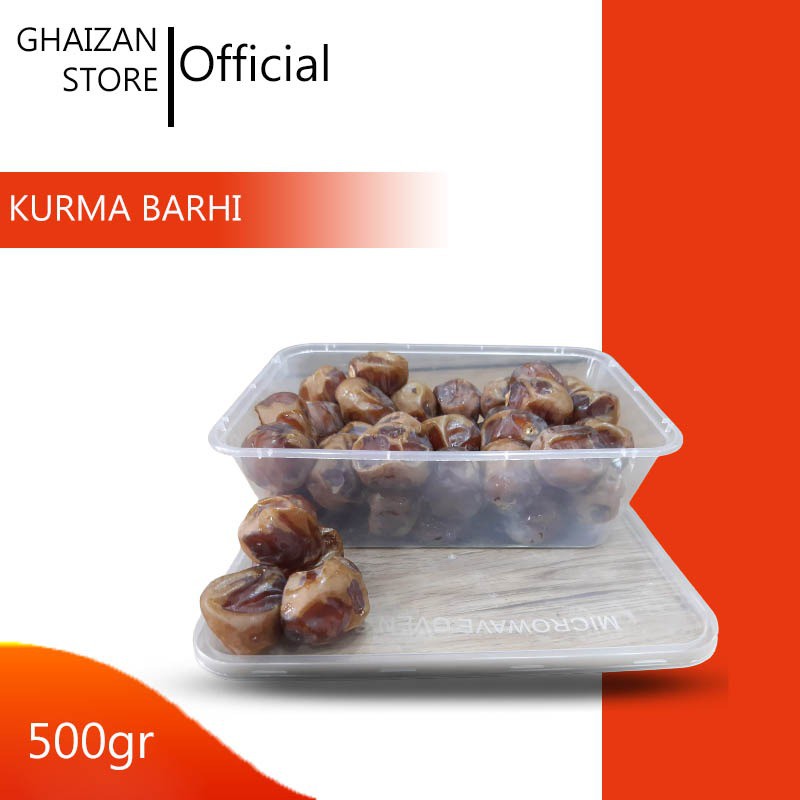 [ GS ] Kurma Sukari Barhi 500 Gram / Kurma Barhee Dates / Kurma Barhi Premium / Kurma Burhee