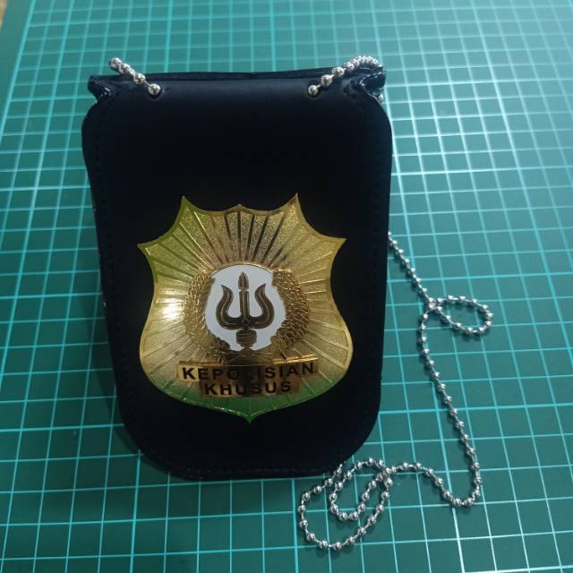 DOMPET KTA LENCANA KEPOLISIAN KHUSUS PLUS KALUNG RANTAI