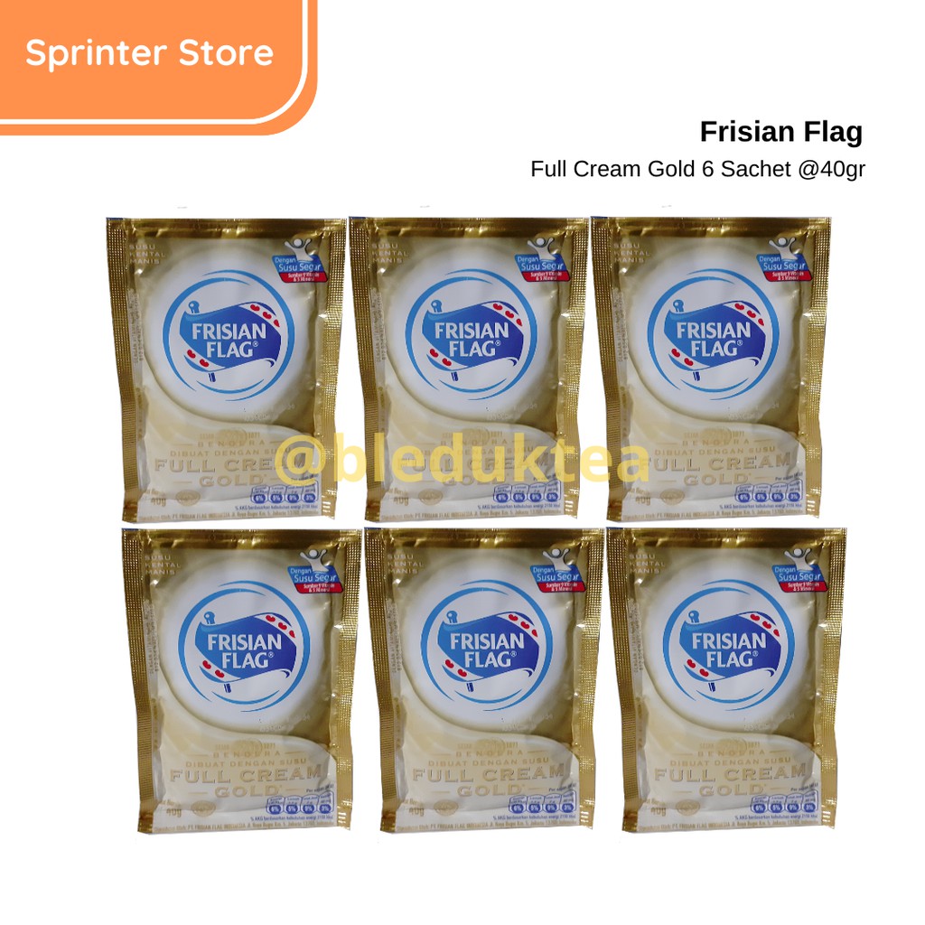 

Frisian Flag Susu Kental Manis Gold isi 6 Sachet @40 gr
