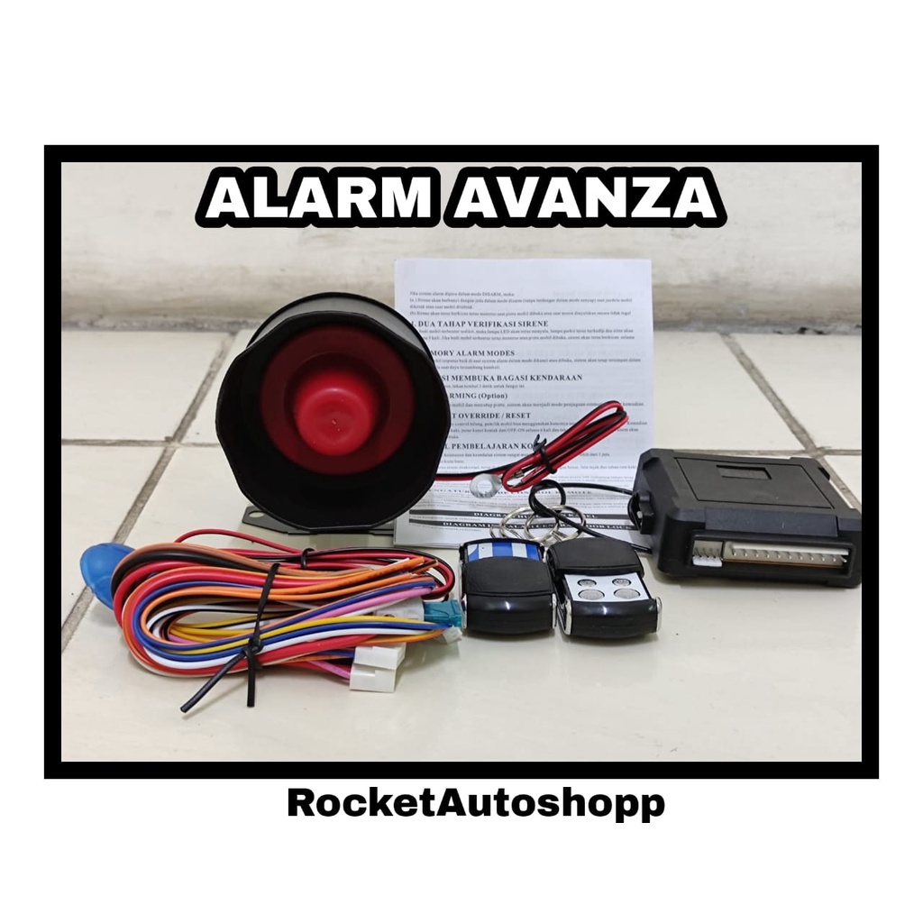 ALARM AVANZA TYPE REMOTE SLEDING/ALARM MOBIL AVANZA TYPE REMOTE SLEDING