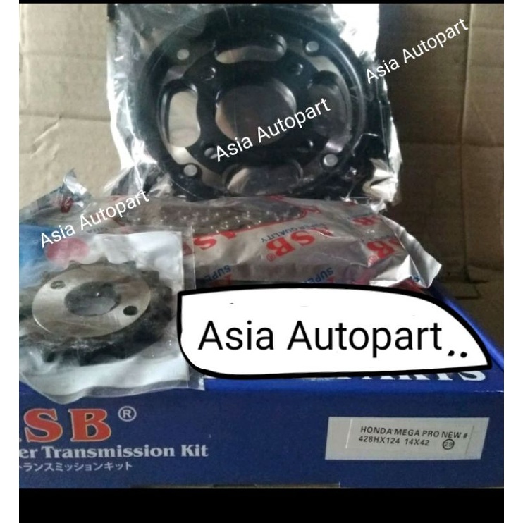 GEAR SET GIR SET MEGAPRO NEW PAKET SET GEAR HONDA MEGAPRO NEW MONO SHOCK ASB
