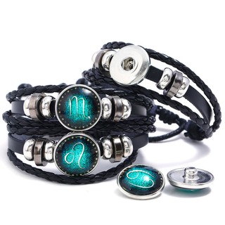 TU88 Gelang  Zodiak  Glow In The Dark Gelang  Fashion Pria 