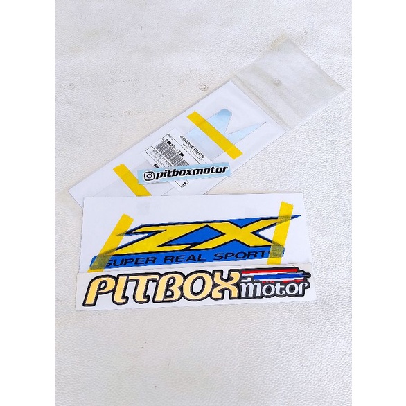 striping body samping ninja zx rr old biru original