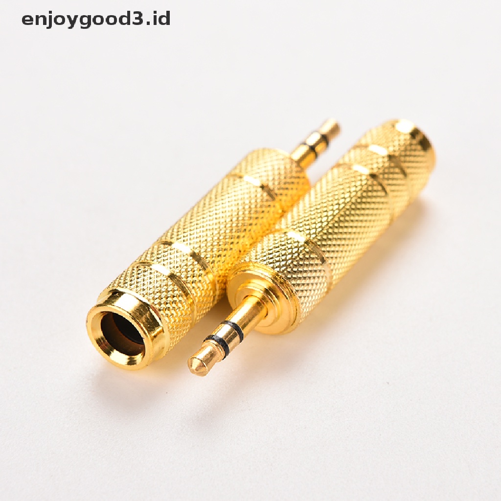 Adapter Converter Jack Audio 3.5mm Male Ke 6.35mm Female Untuk MIC