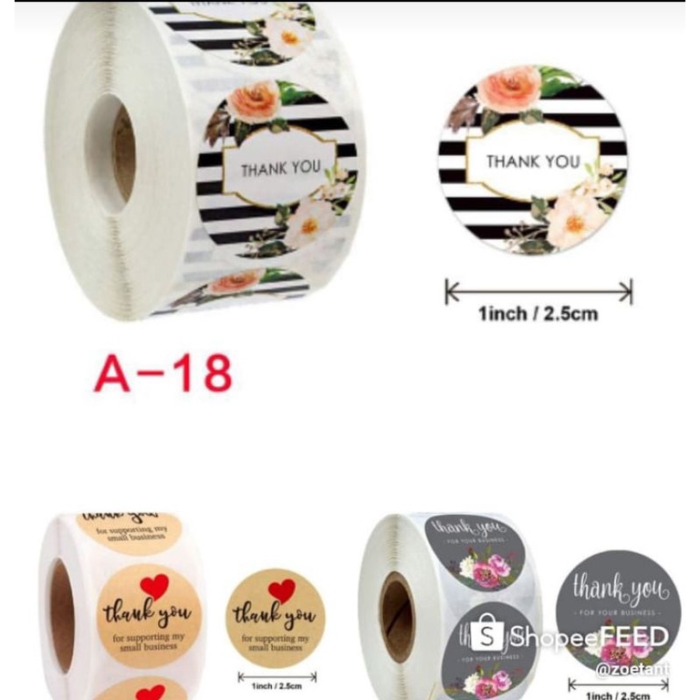 Stiker thank you bulat