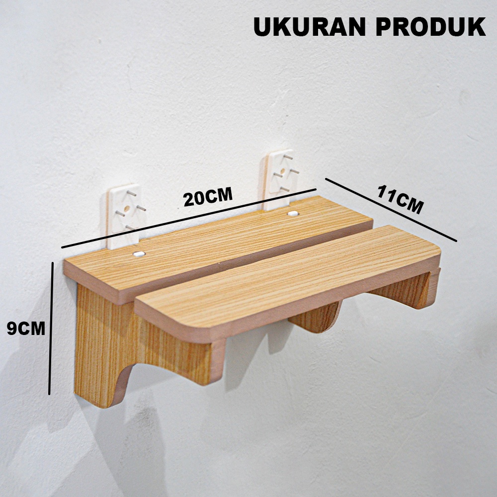 Rak Ambalan Gantung Dinding Minimalis Serbaguna MDF - CR016