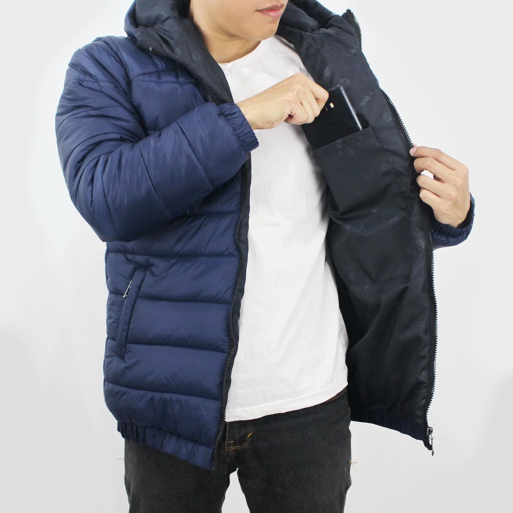 JAKET PUFFER TEBAL PRIA SIZE M L XL XXL  - JAKET WINTER - JAKET PARASUT TEBAL PRIA - JAKET GUNUNG TEBAL PRIA NAVY