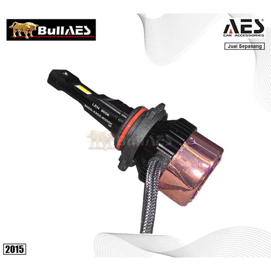 Lampu Led Headlamp AES TURBO HB4 9006 3 Warna Merk AES