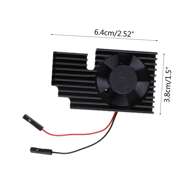 Btsg CNC Extreme Cooling Fan Heatsink Kit Untuk Raspberry Pi 4B/3B+/ 3B Plus/3B Papan Pengembangan Antena Otomatis T