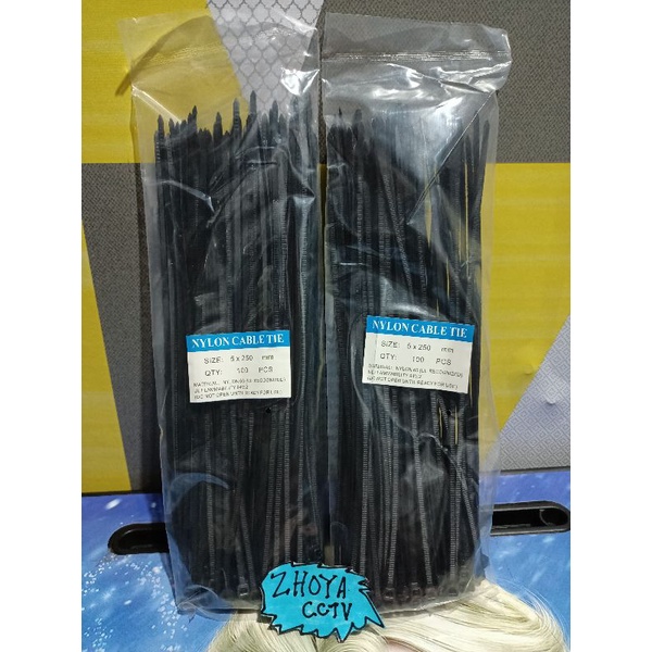 kabel 5x250mm nylon isi 100pcs