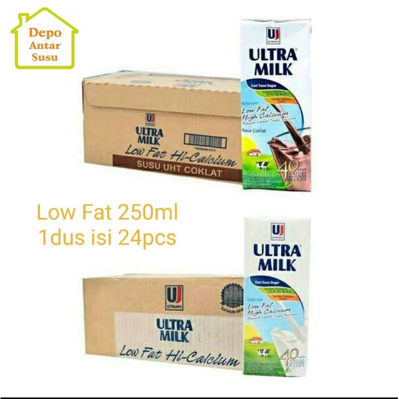 

Ultra Milk Low Fat 250ml