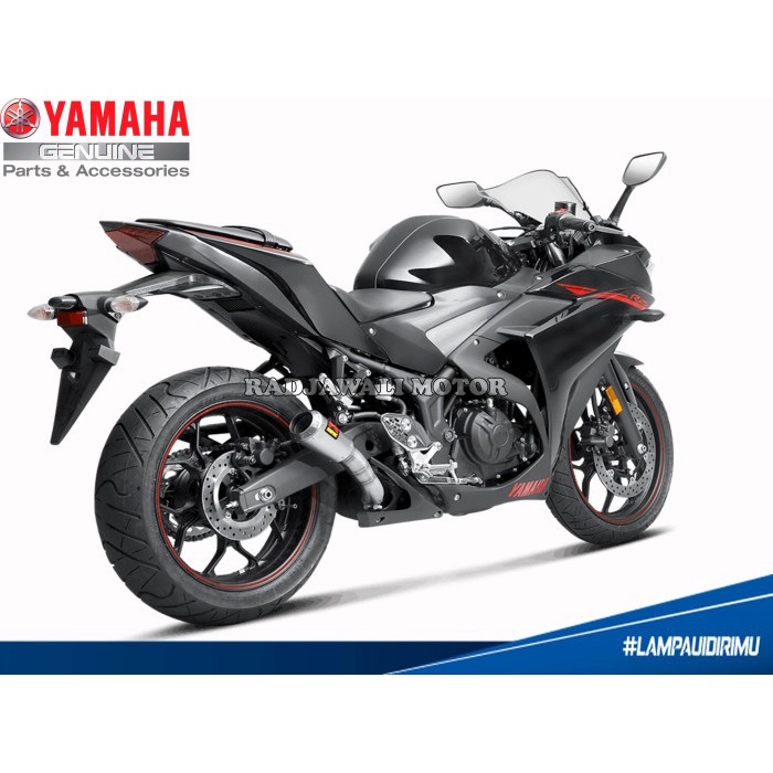 KNALPOT / MUFFLER AKRAPOVIC SLIP-ON R25 / MT25 ASLI YAMAHA