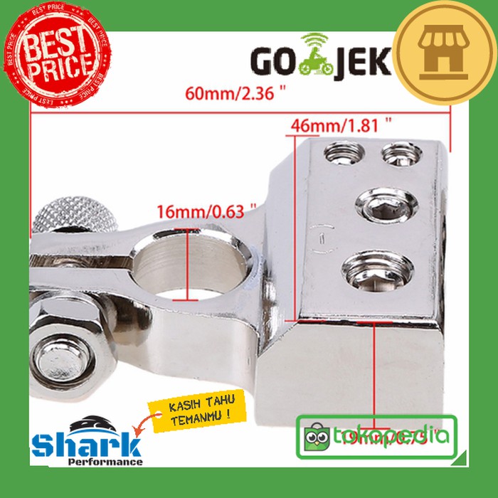 Stok Terbaru Kepala Aki Gold Silver Shopee Indonesia