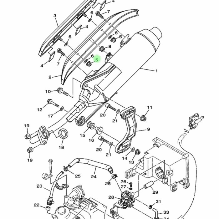 MUR PELINDUNG KNALPOT MIO SMILE SOUL XEON MX KING NMAX 95707-06500